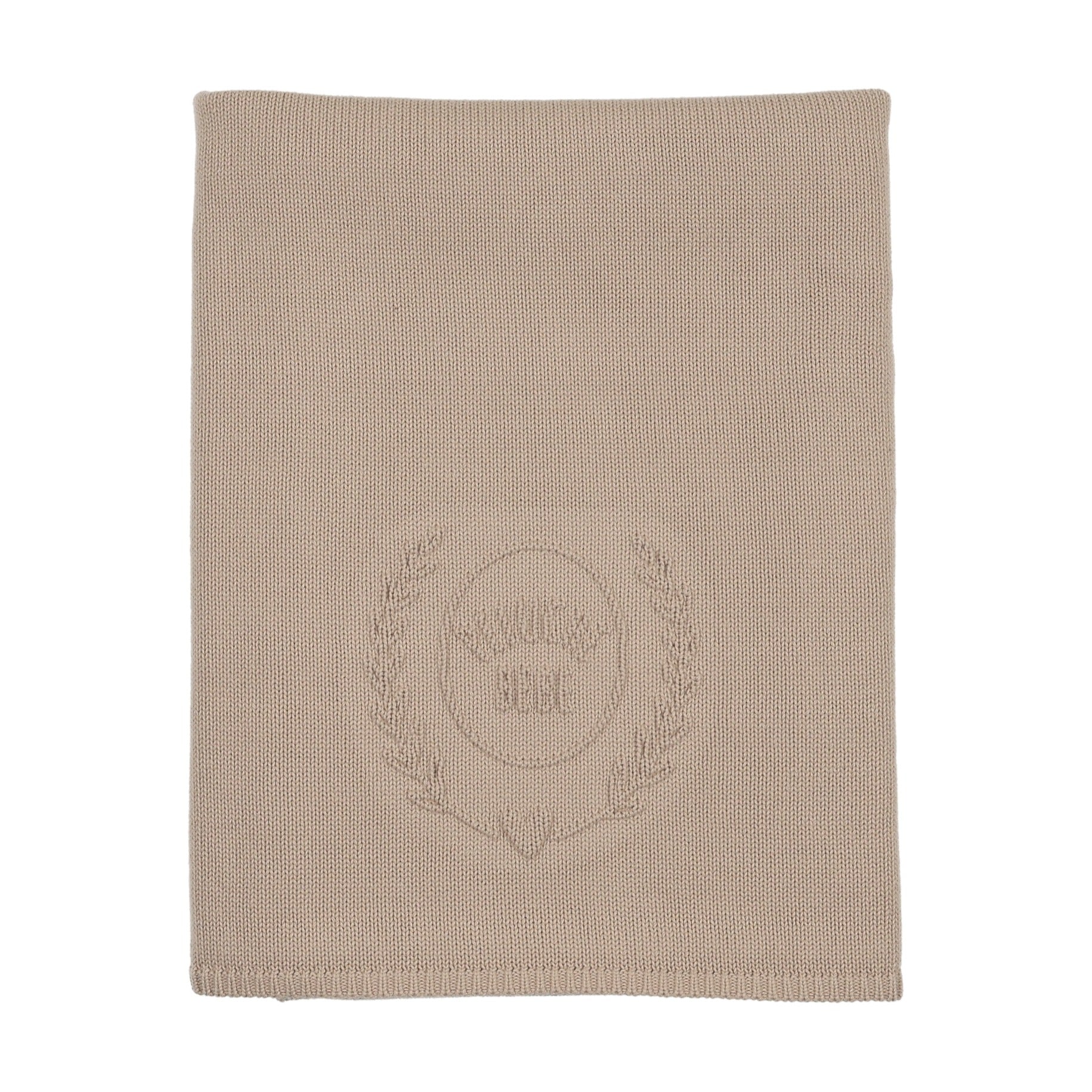Peluche Embossed Knit Blanket - Taupe