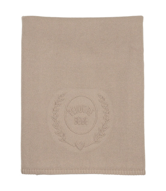 Peluche Embossed Knit Blanket - Taupe
