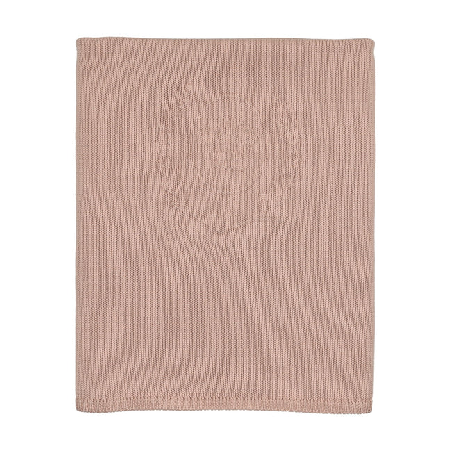 Peluche Embossed Knit Blanket - Rose