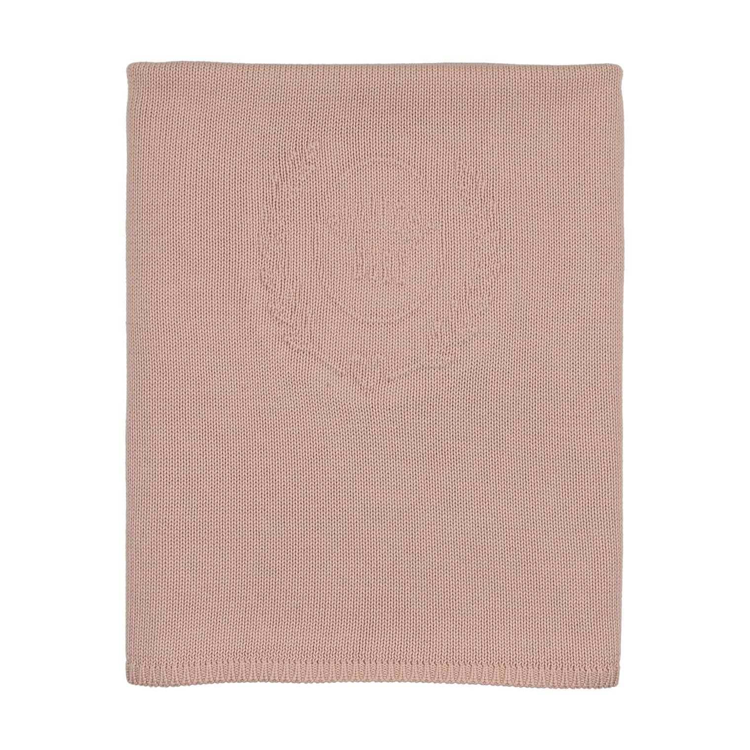 Peluche Embossed Knit Blanket - Rose