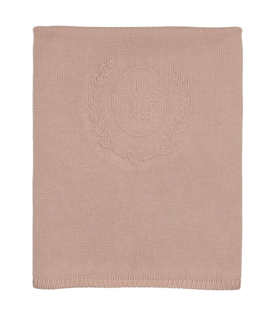Peluche Embossed Knit Blanket - Rose