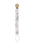 Floral Paci Clip - Blue