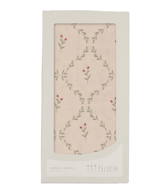 Lattice Swaddle Pink/Berry