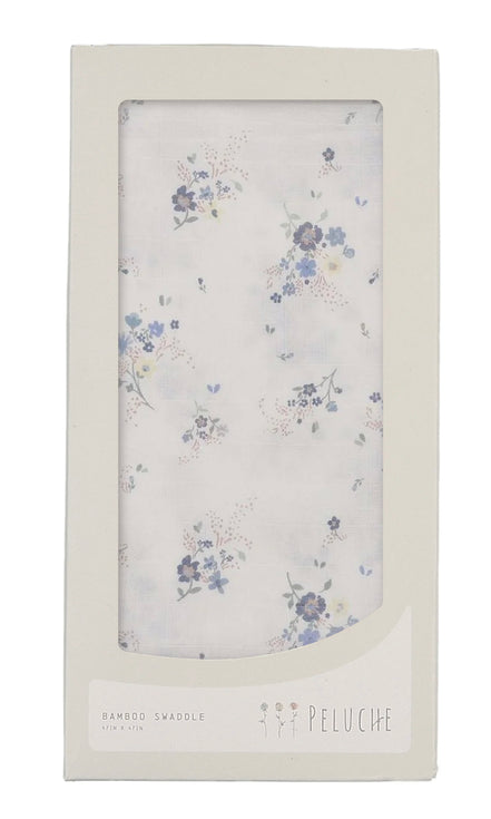 Floral Swaddle - 1 pack - Blue
