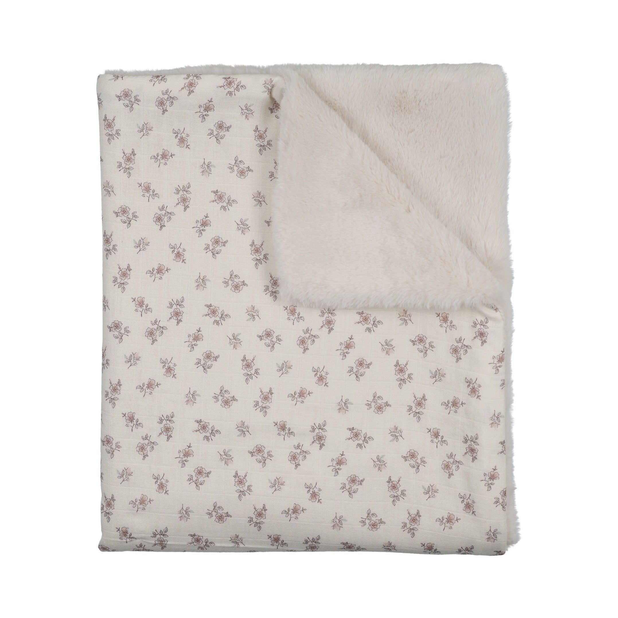 Blossom Fur Blanket - Rose