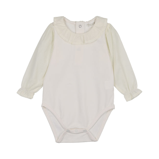 Blouse Sleeve Bodysuit - Cream