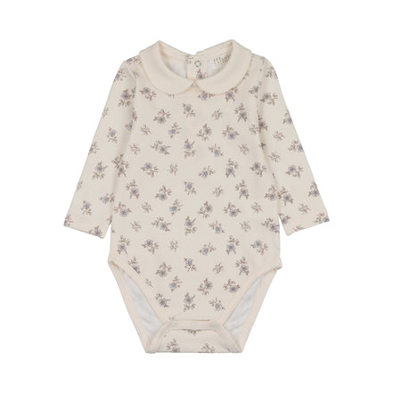 Blossom Bodysuit with Collar - Powder