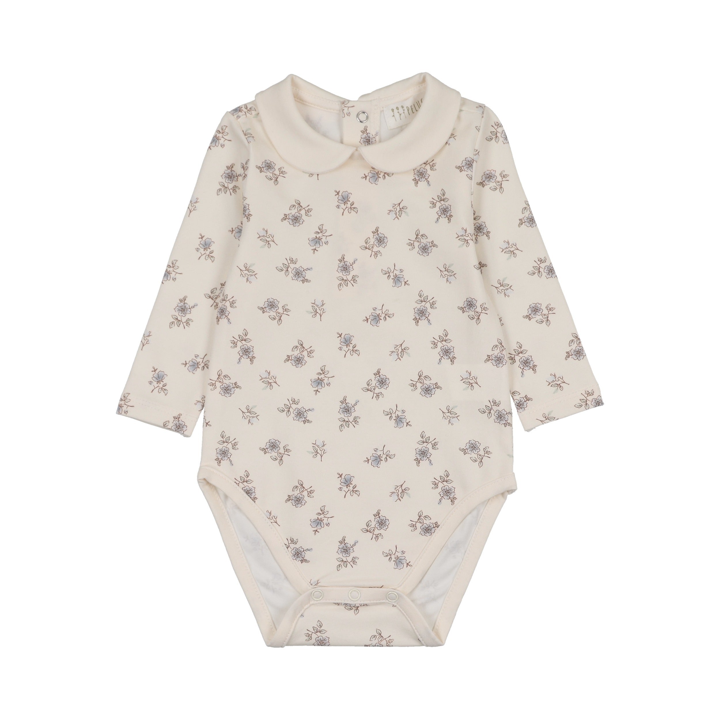 Blossom Bodysuit with Collar - Powder