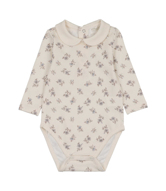 Blossom Onesie with Collar - Powder