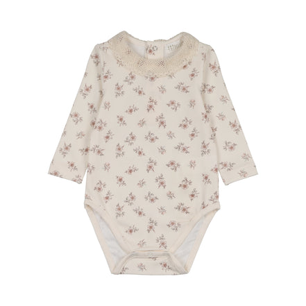 Blossom Bodysuit with Collar - Rose