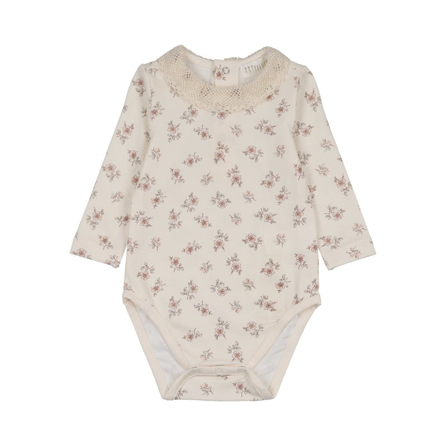 Blossom Bodysuit with Collar - Rose