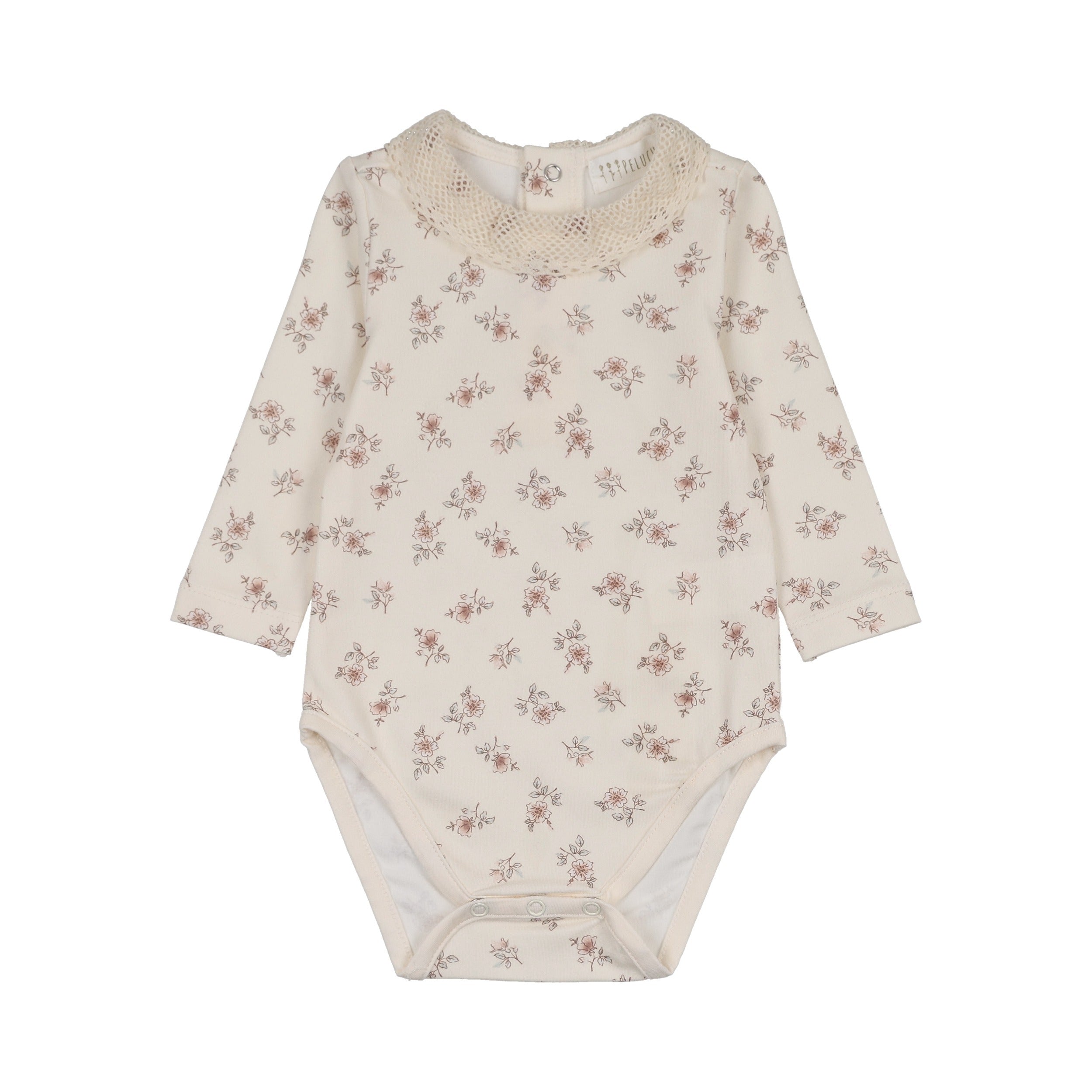 Blossom Bodysuit with Collar - Rose