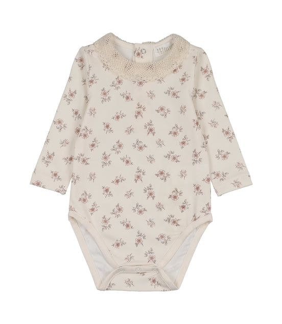 Blossom Onesie with Collar - Rose
