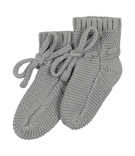 Knit Booties - Powder
