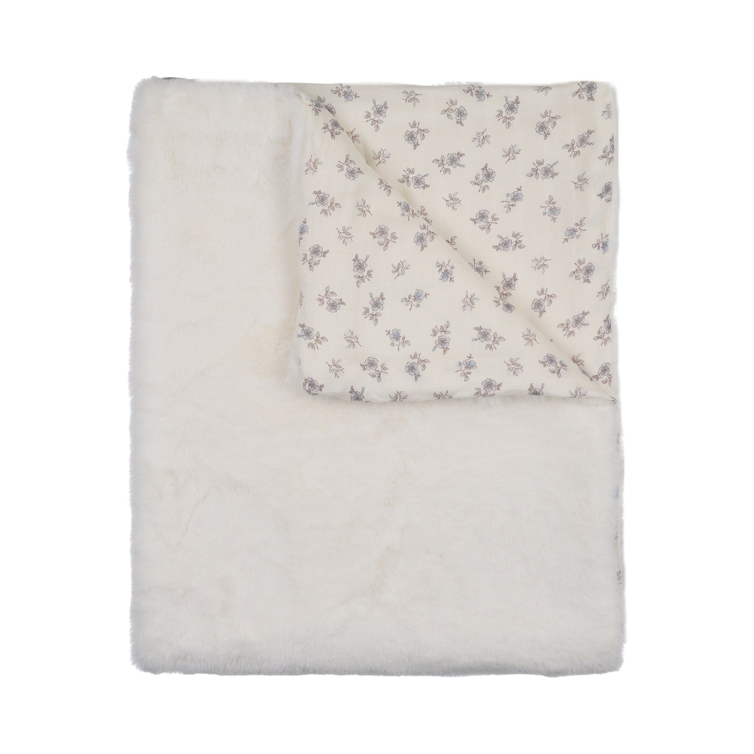 Blossom Fur Blanket - Powder