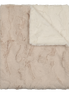 Lux Fur Blankets - Beige and Natural