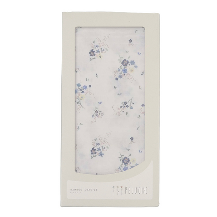 Floral Swaddle - 1 pack - Blue