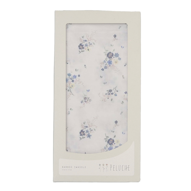 Floral Swaddle - 1 pack - Blue