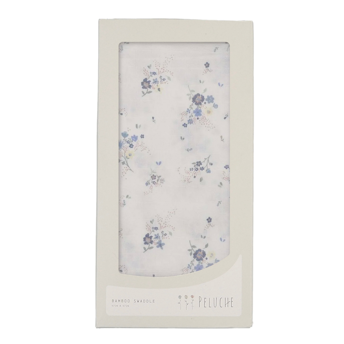 Floral Swaddle - 1 pack - Blue