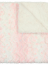 Lux Fur Blankets - Speckled Pink and Natural