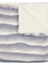 Lux Fur Blankets - Super Fluff Gray Ombre and Natural