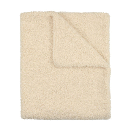 Teddy Fur Blanket - Cream