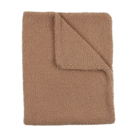 Teddy Fur Blanket - Birch