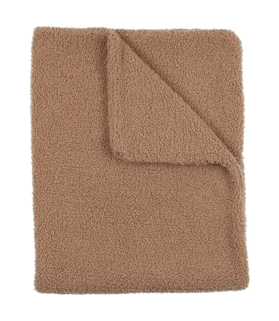 Teddy Fur Blanket - Birch