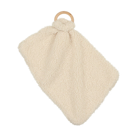 Teddy Fur Mini Teether - Cream