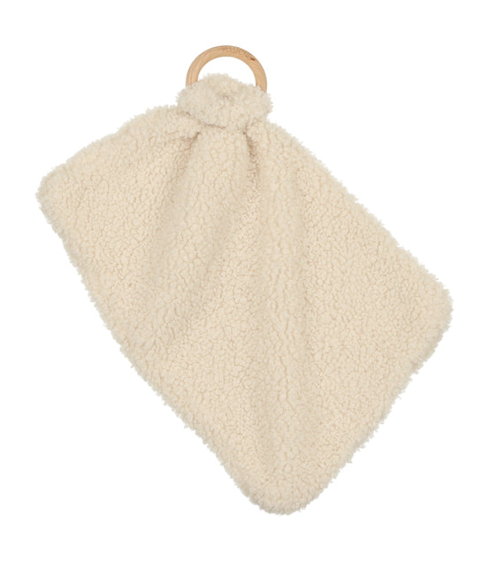 Teddy Fur Mini Teether - Cream