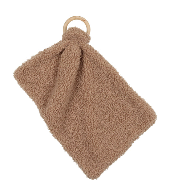 Teddy Fur Mini Teether - Birch