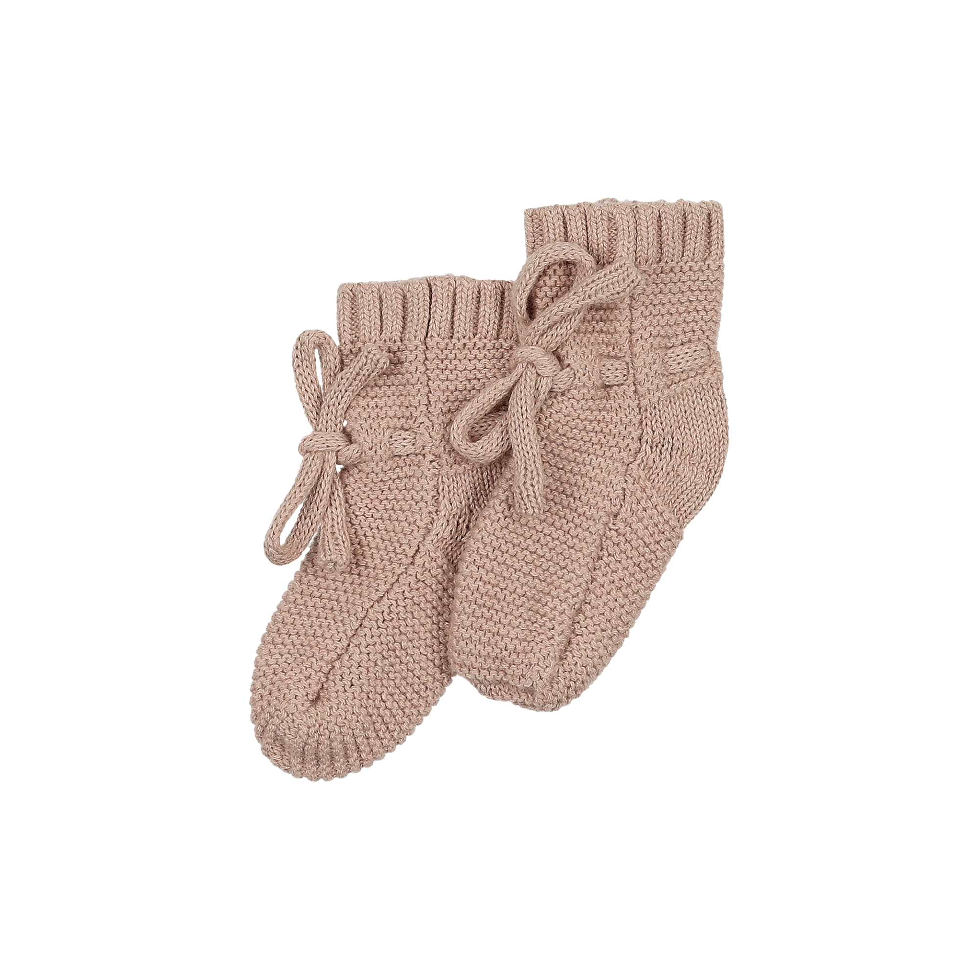 Knit Booties - Taupe