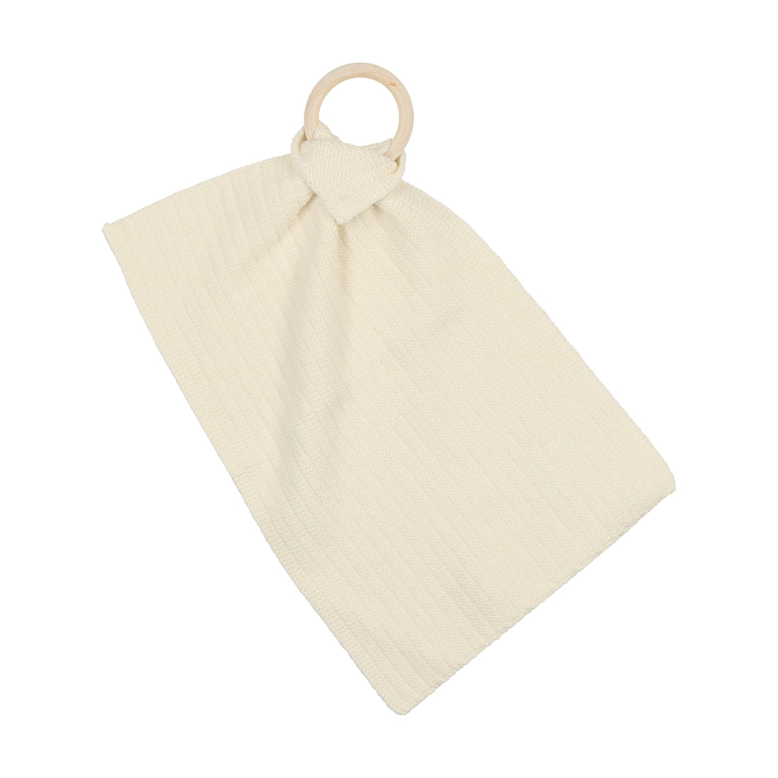 Ribbed Knit Teethers - Cream