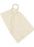 Ribbed Knit Teethers - Cream
