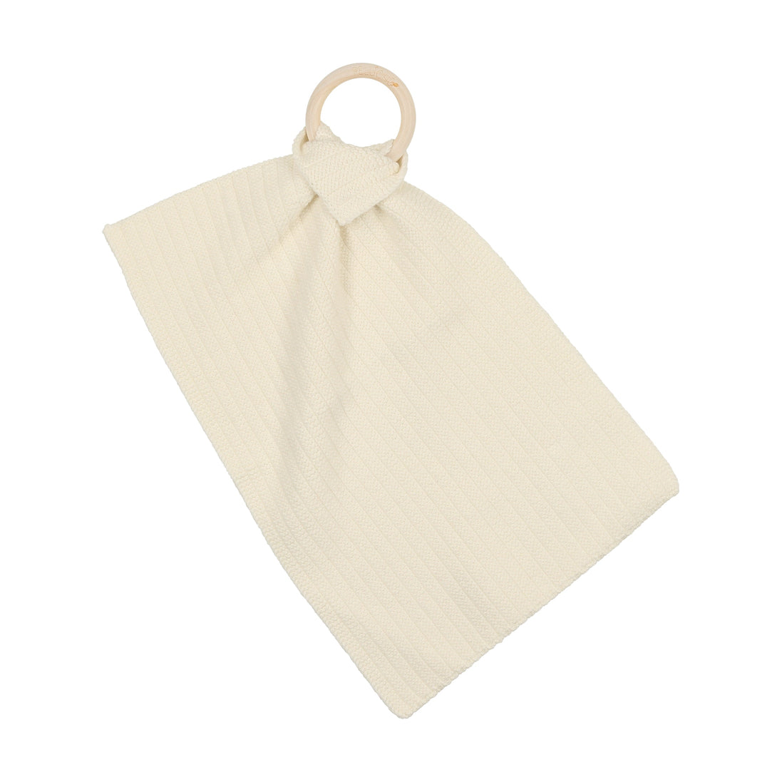 Ribbed Knit Teethers - Cream