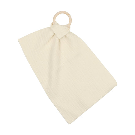 Ribbed Knit Teethers - Cream