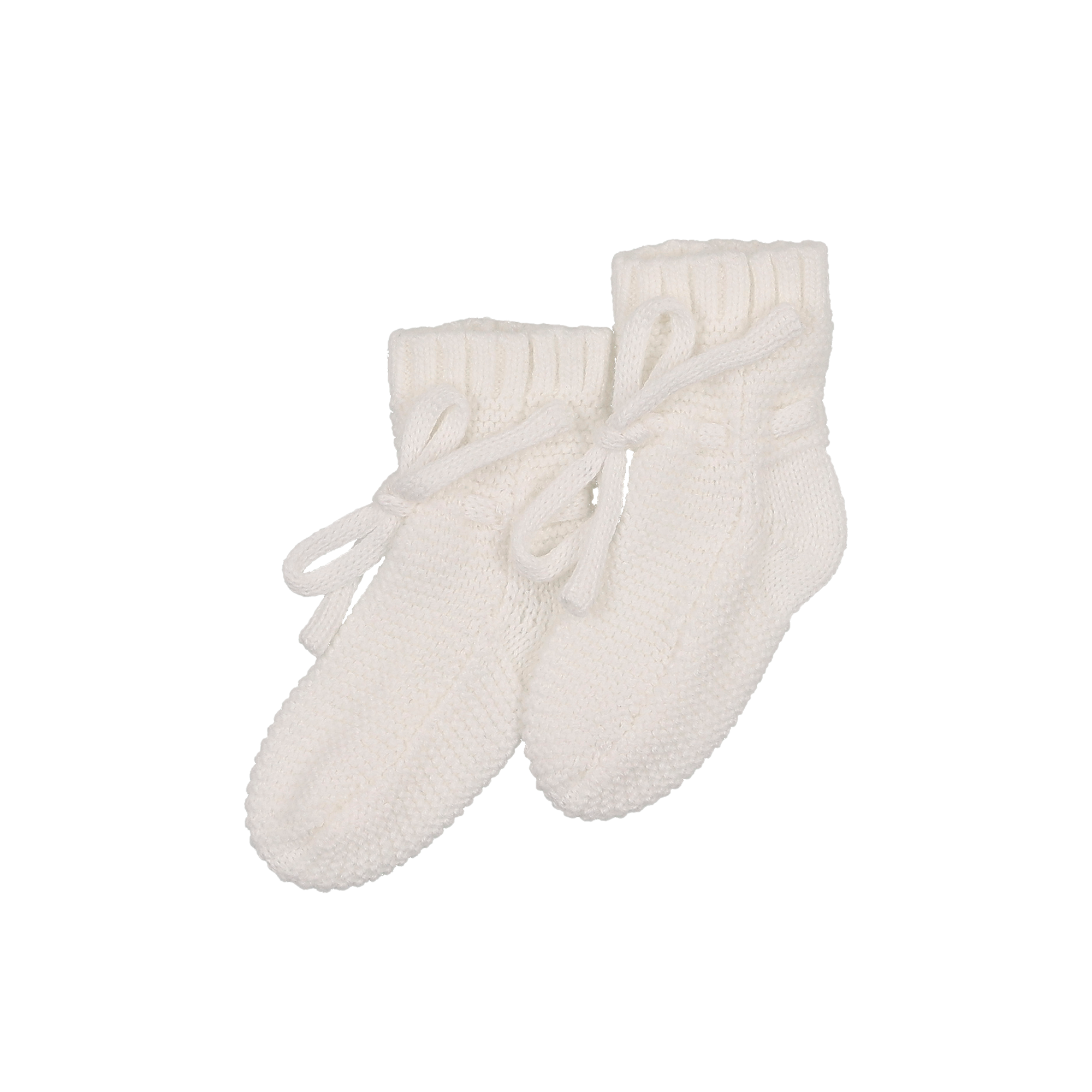 Knit Booties - Cream