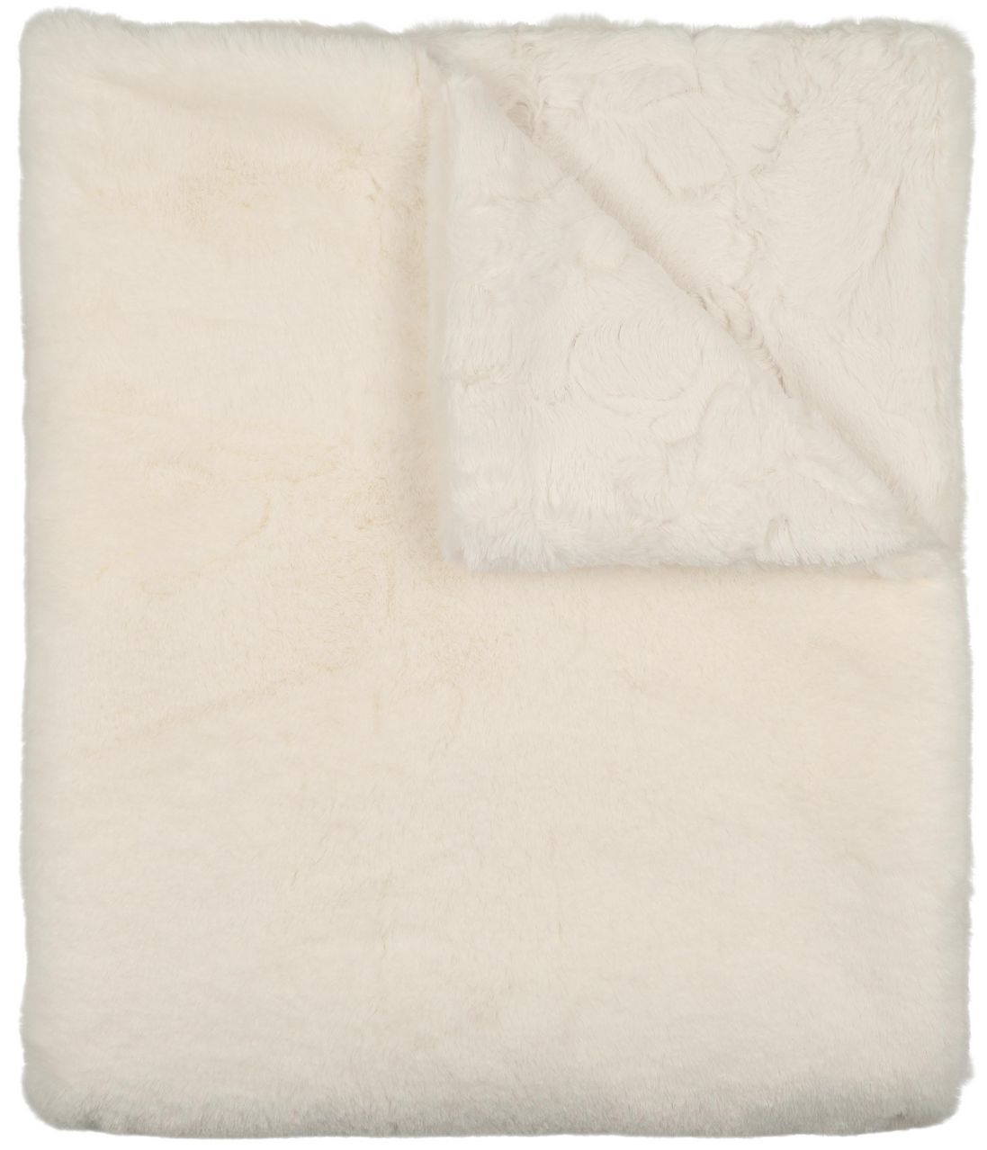 Lux Fur Blankets - Natural Super Fluff