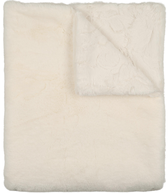 Lux Fur Blankets - Natural Super Fluff
