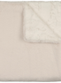 Lux Fur Blankets - Pearl and Natural Super Fluff