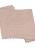 Scalloped Mélange Bebe Blanket - Rose