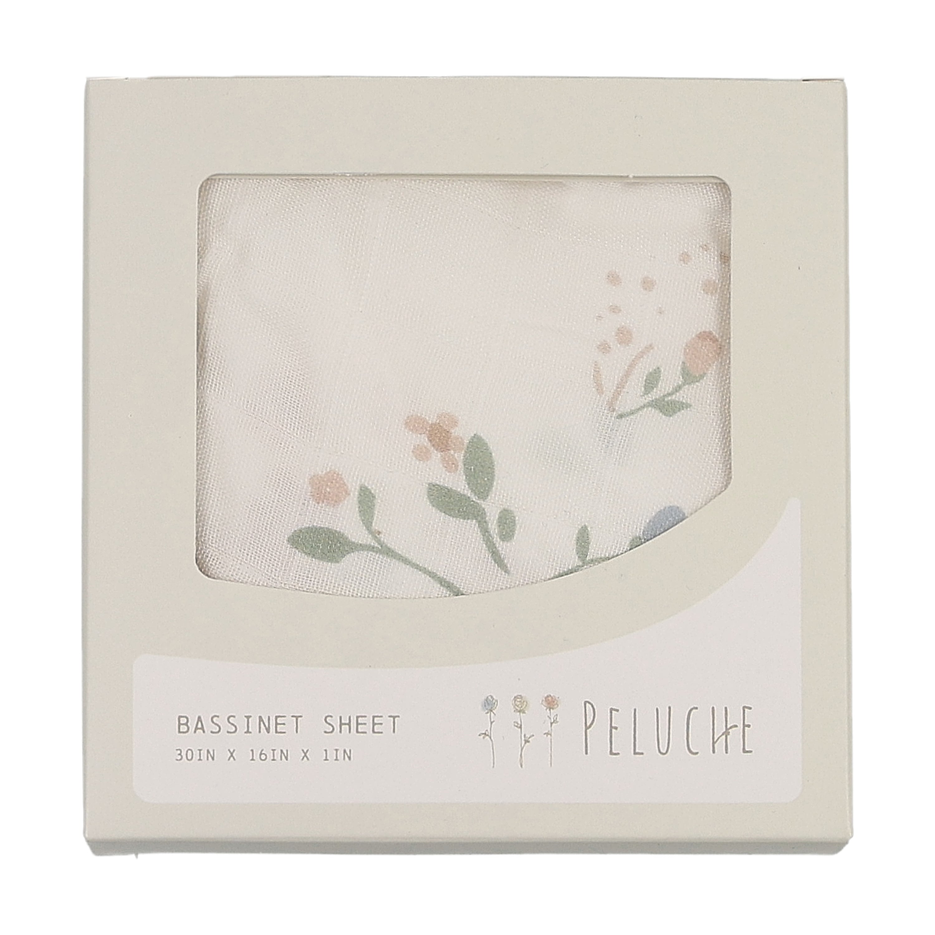 Floral Gingham Bassinet Sheet