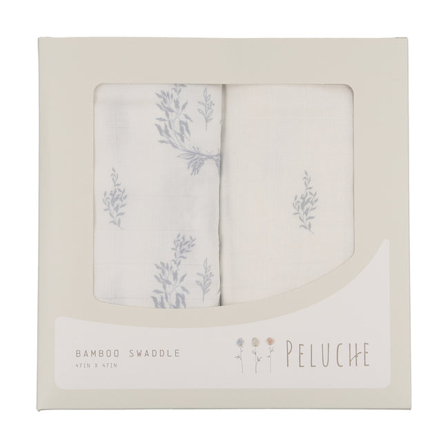 Botanical Swaddle - 2 pack - Blue
