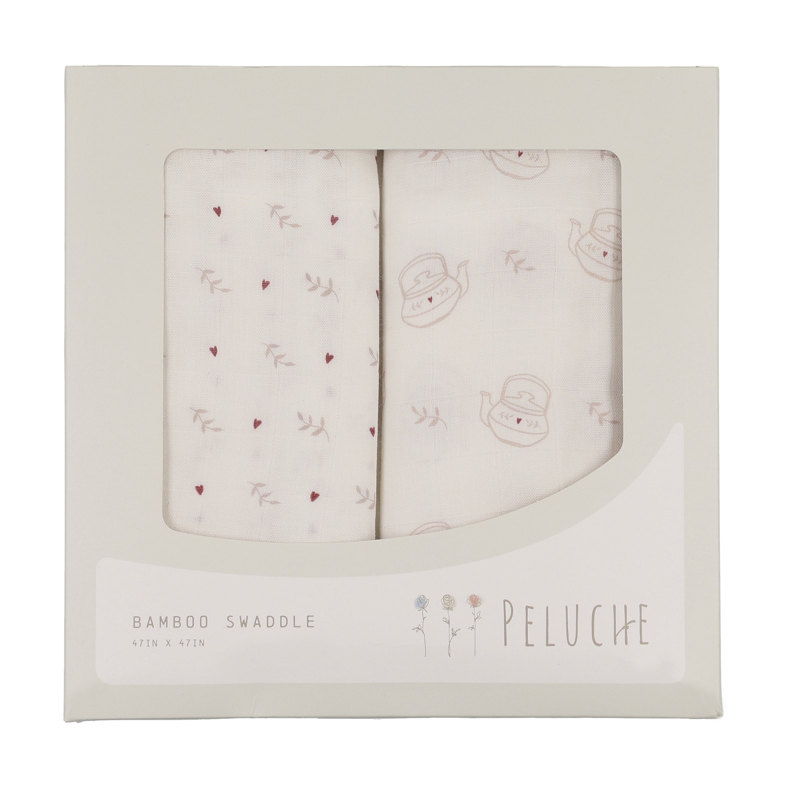 Teakettle Swaddle - 2 pack - Pink