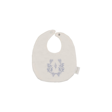 Botanical Round Bib - Blue