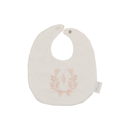 Botanical Round Bib - Pink