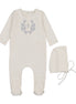 Botanical Blue Footie + Bonnet