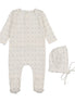 Teakettle Footie + Bonnet - Blue