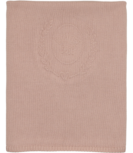 Peluche Embossed Knit Blanket - Rose