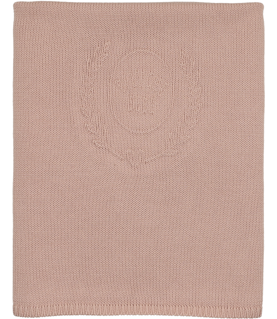 Peluche Embossed Knit Blanket - Rose